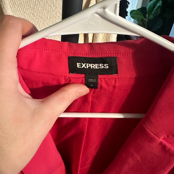 Express Size XL Hot Pink Oversize Blazer - Picture 4 of 4